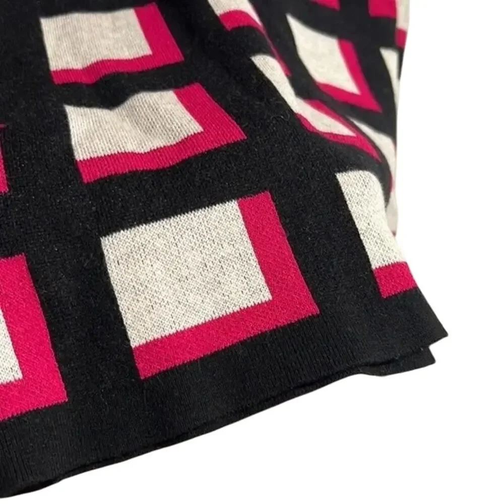 Kate Spade Window Pane Check Sweater Dress